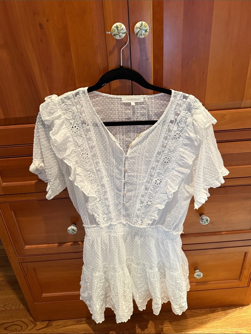 Loveshackfancy White Mini Dress